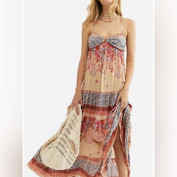 NWT Free People Give a Little maxi dress - Picture 3 of 14